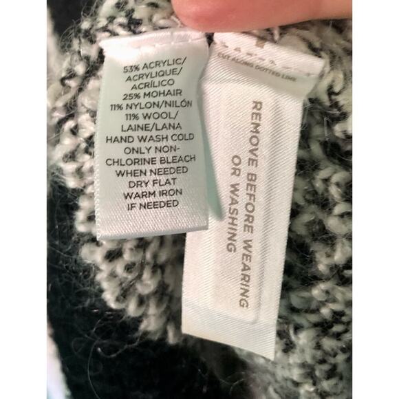 Lou & Grey Size XS Mohair Wool Blend Snowbound Soft Fuzzy Waterfall Cardigan - Picture 3 of 5